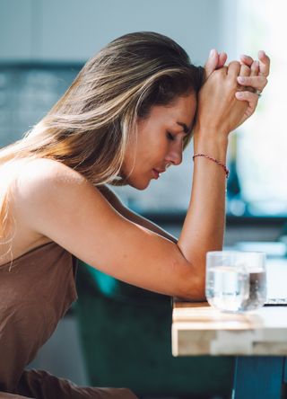 Woman stressed