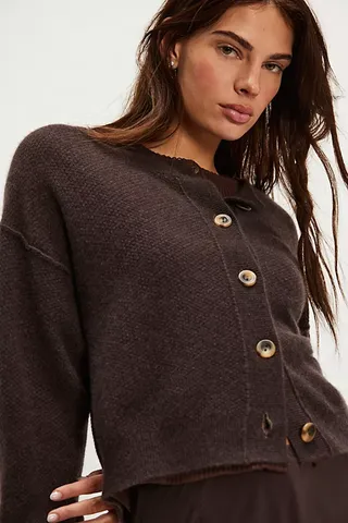 Lila Cashmere Cardi