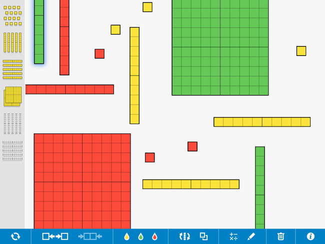 interactive base ten blocks for decimals