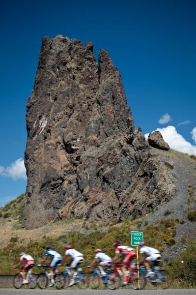 A rock called Finger Rock along the course.