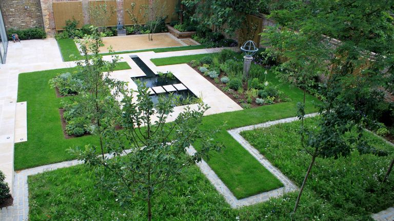 walled garden design in Highgate London by Peter Reader