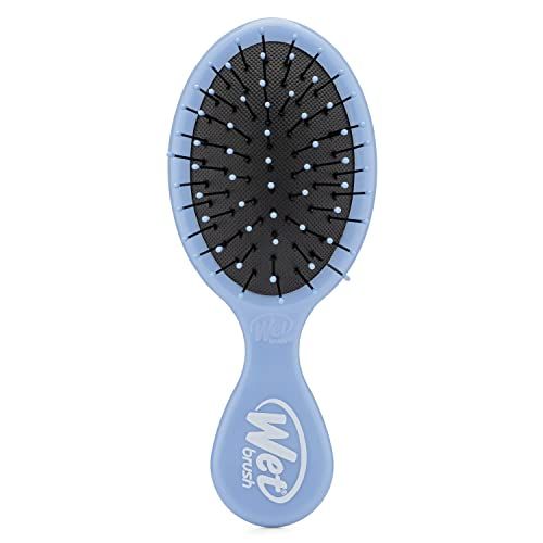 Wet Brush Detangling Brush, Mini Detangler Brush (sky) - Wet & Dry Tangle-Free Hair Brush for Women & Men - No Tangle Soft & Flexible Bristles for Straight, Curly, & Thick Hair