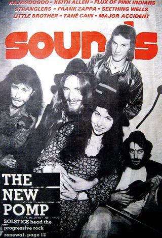 Solstice on the cover of Sounds, thanks to Geoff Barton.