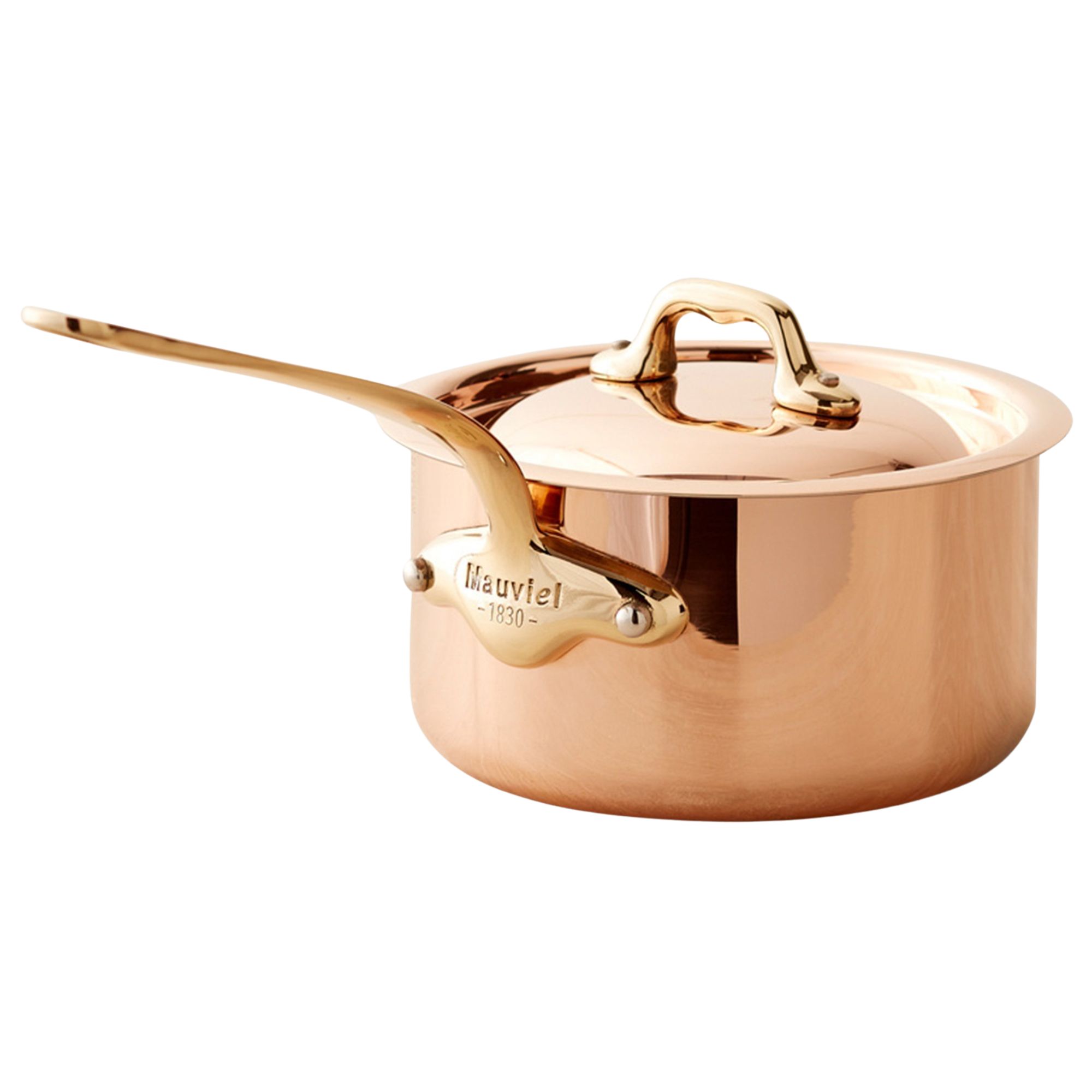 Copper pan with matching lid