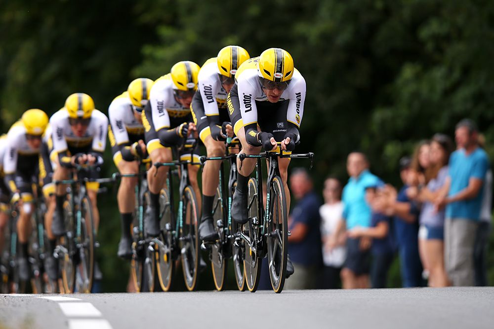 Team LottoNl-Jumbo had an off-day, conceding 1:14