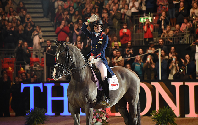 Valegro stands stock still as the crowd go wild for him
