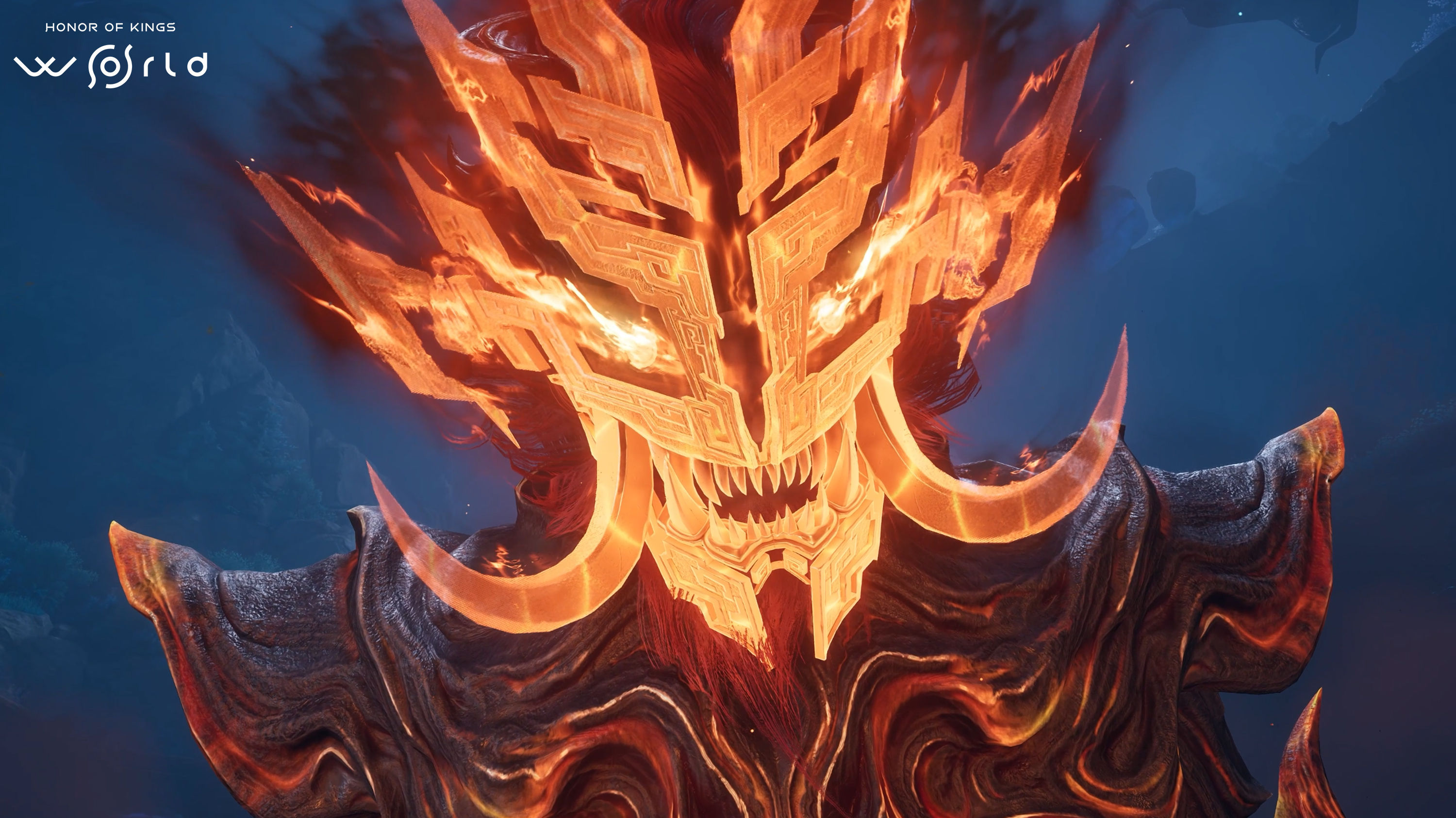 Honor of Kings: World; screens from a colourful fantasy game