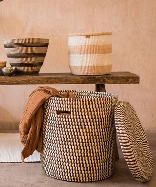 Best laundry baskets: Image of Amara hand woven basket