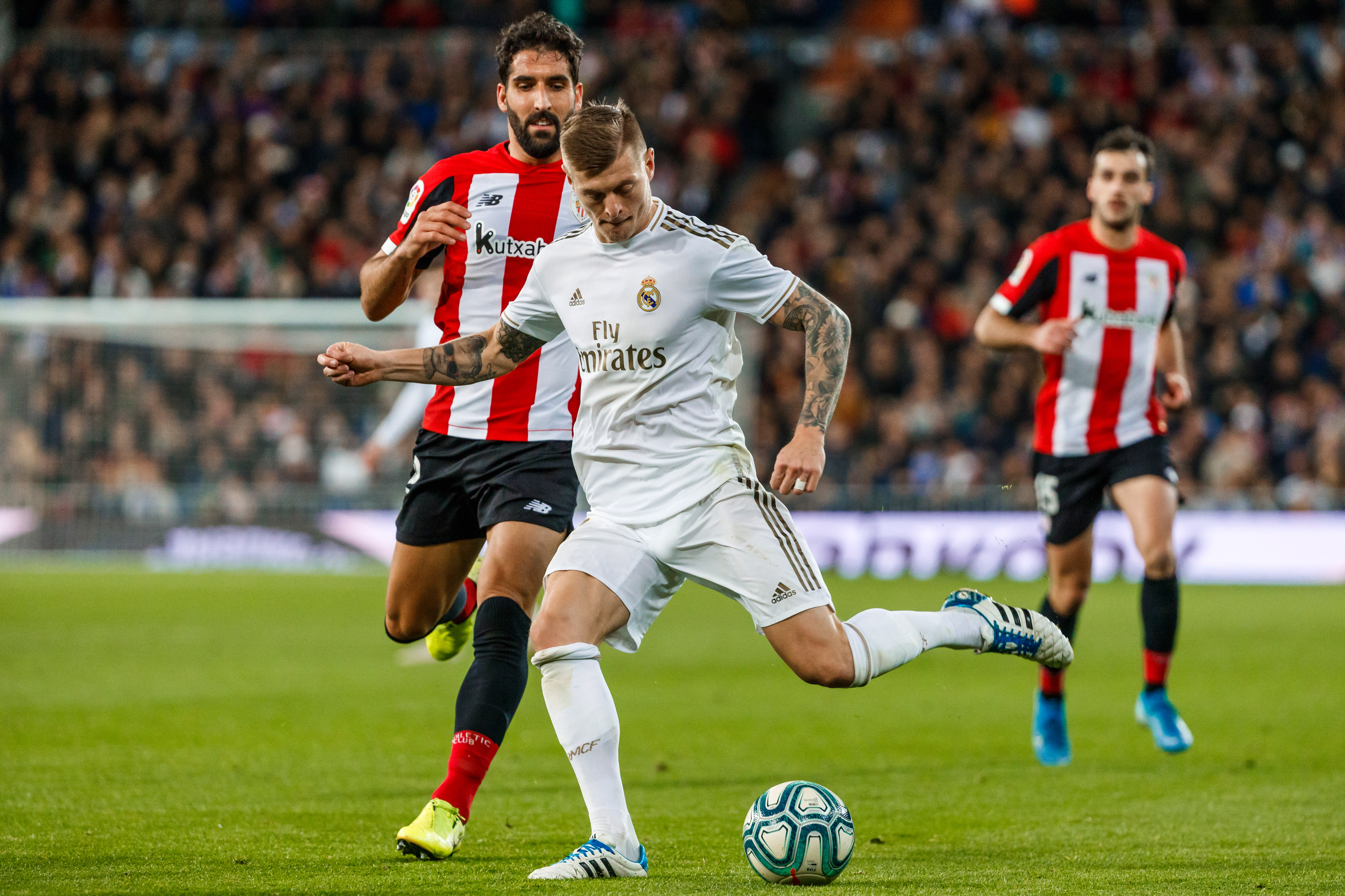 Toni Kroos in action for Real Madrid against Athletic Club in December 2019.