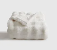 Ruched Faux Fur Throw: was $169 now $89 @ Quince