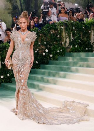 Jennifer Lopez attends the 2024 Costume Institute Benefit for "Sleeping Beauties: Reawakening Fashion" at The Metropolitan Museum of Art in New York