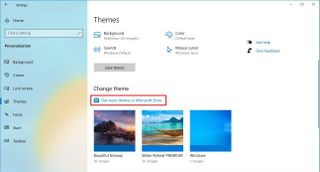 Get more themes in Microsoft Store