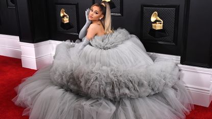 los angeles, california january 26 ariana grande arrives at the 62nd annual grammy awards at staples center on january 26, 2020 in los angeles, california photo by steve granitzwireimage