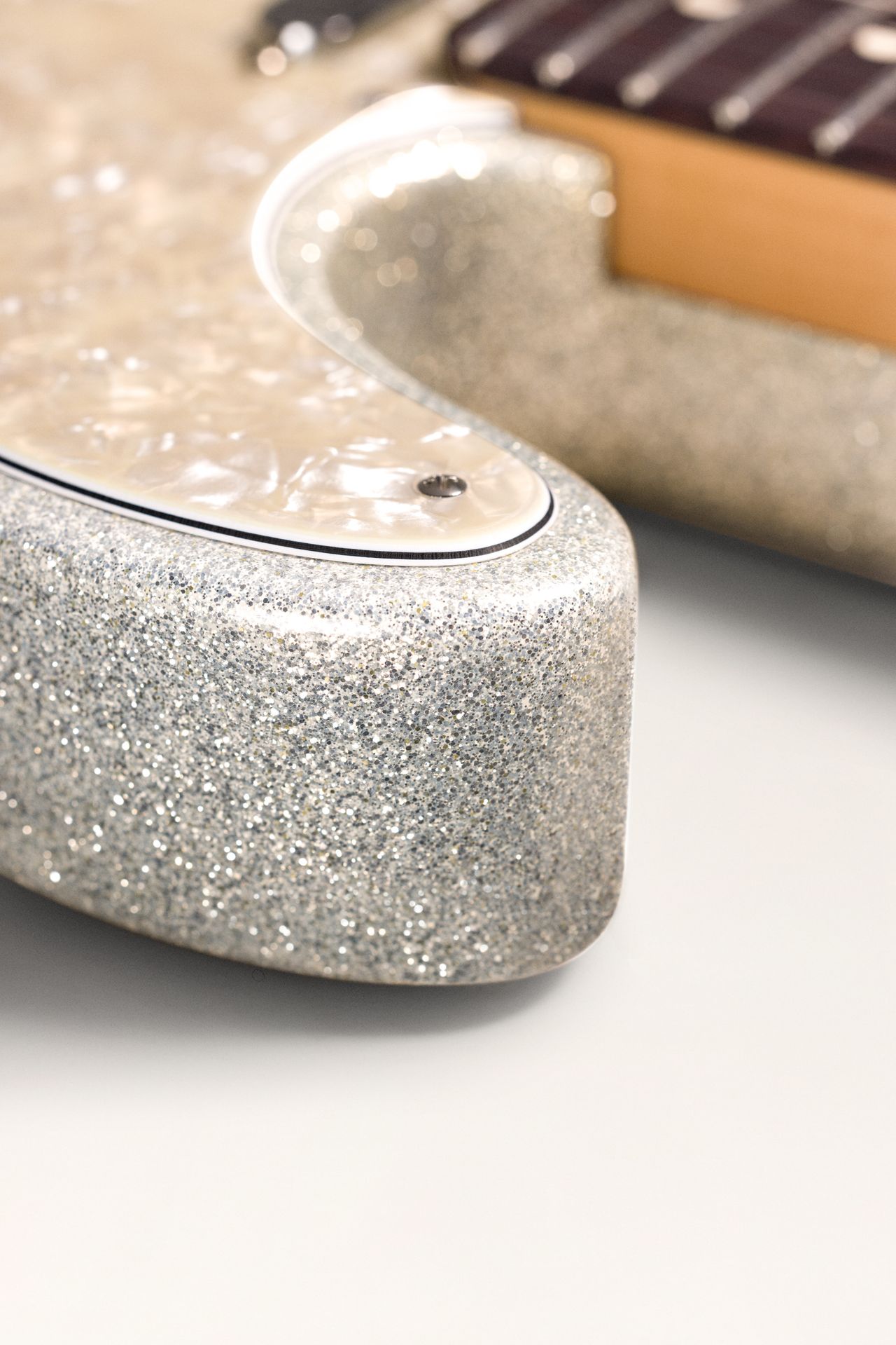 Details of the 75th Anniversary Player II Telecaster in Diamond Dust Sparkle