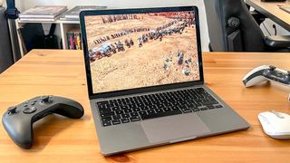 an image of Total War: Warhammer 3 running on a MacBook Air M2