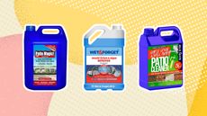 Best patio cleaners: three bottles of solution from Patio Magic!, Wet & Forget and Pro Kleen