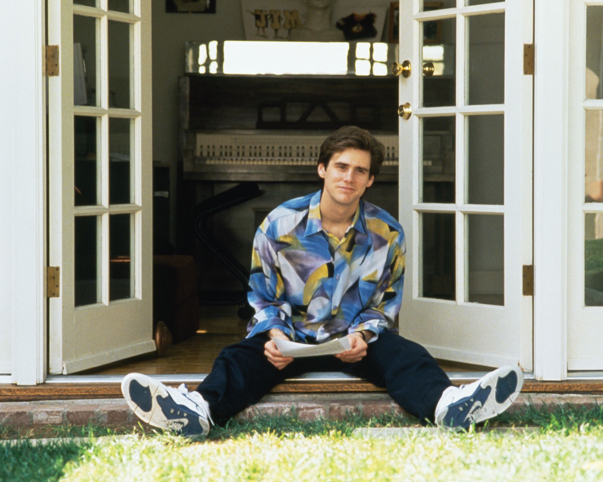 jim carey at his home in 1991