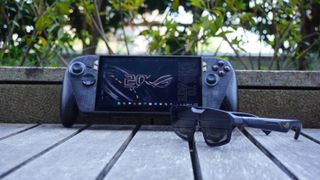 The Asus ROG Xbox Ally X20 with the special edition ROG Xreal R1 smart glasses
