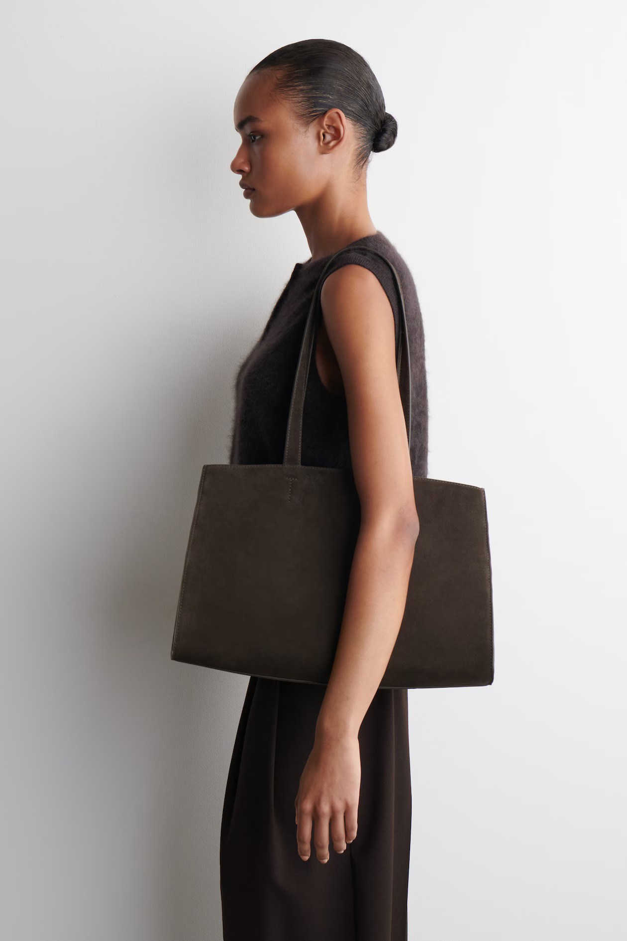 Mini Studio Bowling Bag - Suede