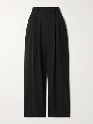 + Net Sustain Cecily Pleated Wool Wide-Leg Pants