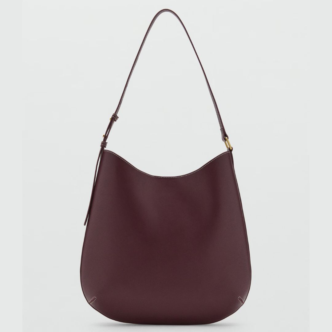 Mango Large Oval Shoulder Bag