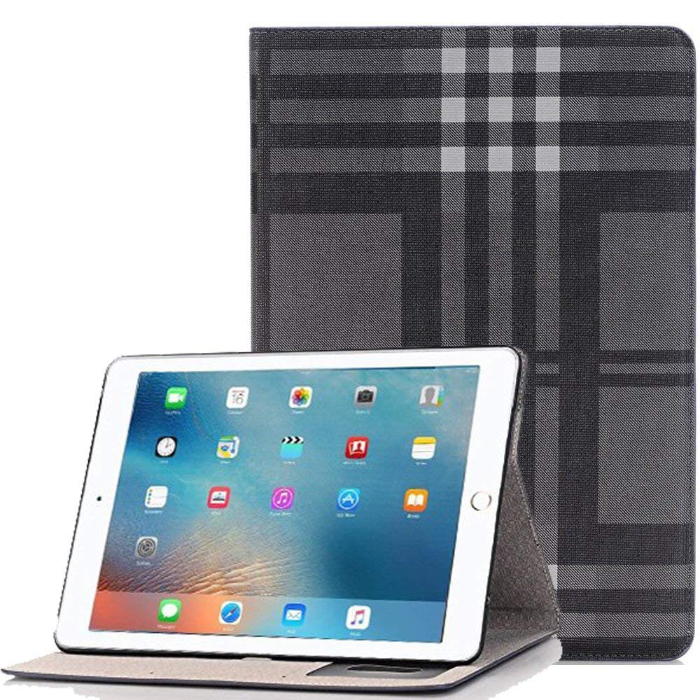 JKRED for iPad 10.2 inch 2019 Leather Tri-fold Case Cover Luxury Slim Stand Leather Cover Case for iPad 2019 Flexible Exterior with Soft Microfiber Interior 
