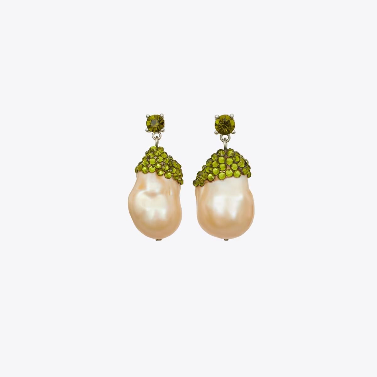Moondance Crystal and Pearl Drop Earrings