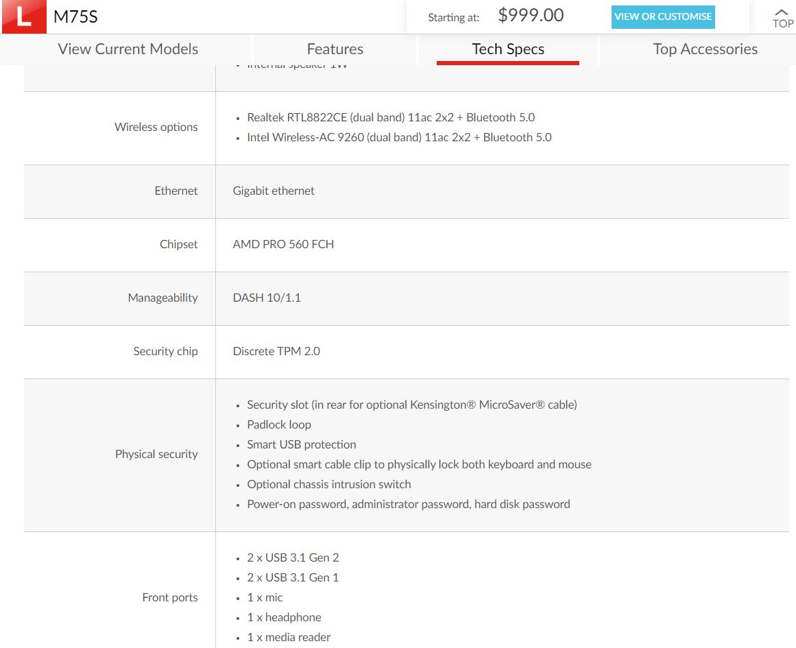 ThinkCentre M75s