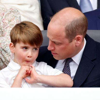 Prince William and Prince Louis