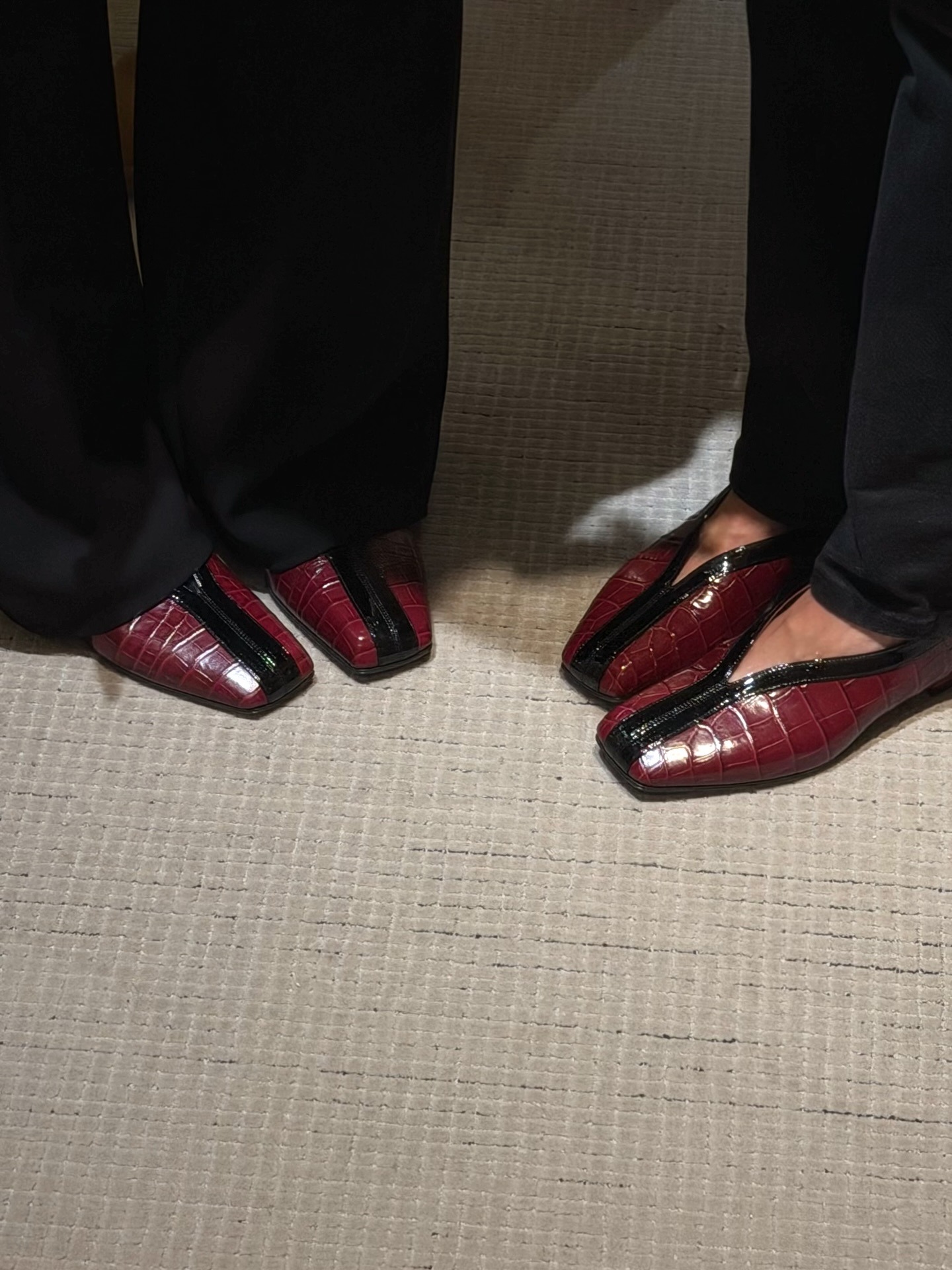 Women in two-tone shoes