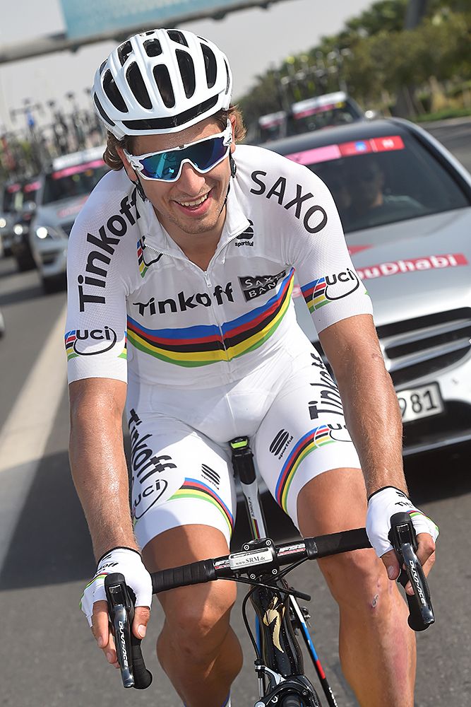 Newly crowned world champion Peter Sagan (Tinkoff-Saxo)