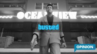 Tommy Vercetti busted on GTA Trilogy on Nintendo Switch