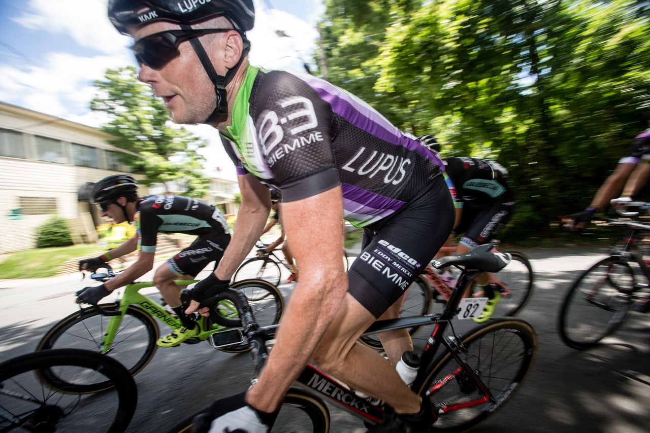 Chris Horner in action at the Winston-Salem Classic.