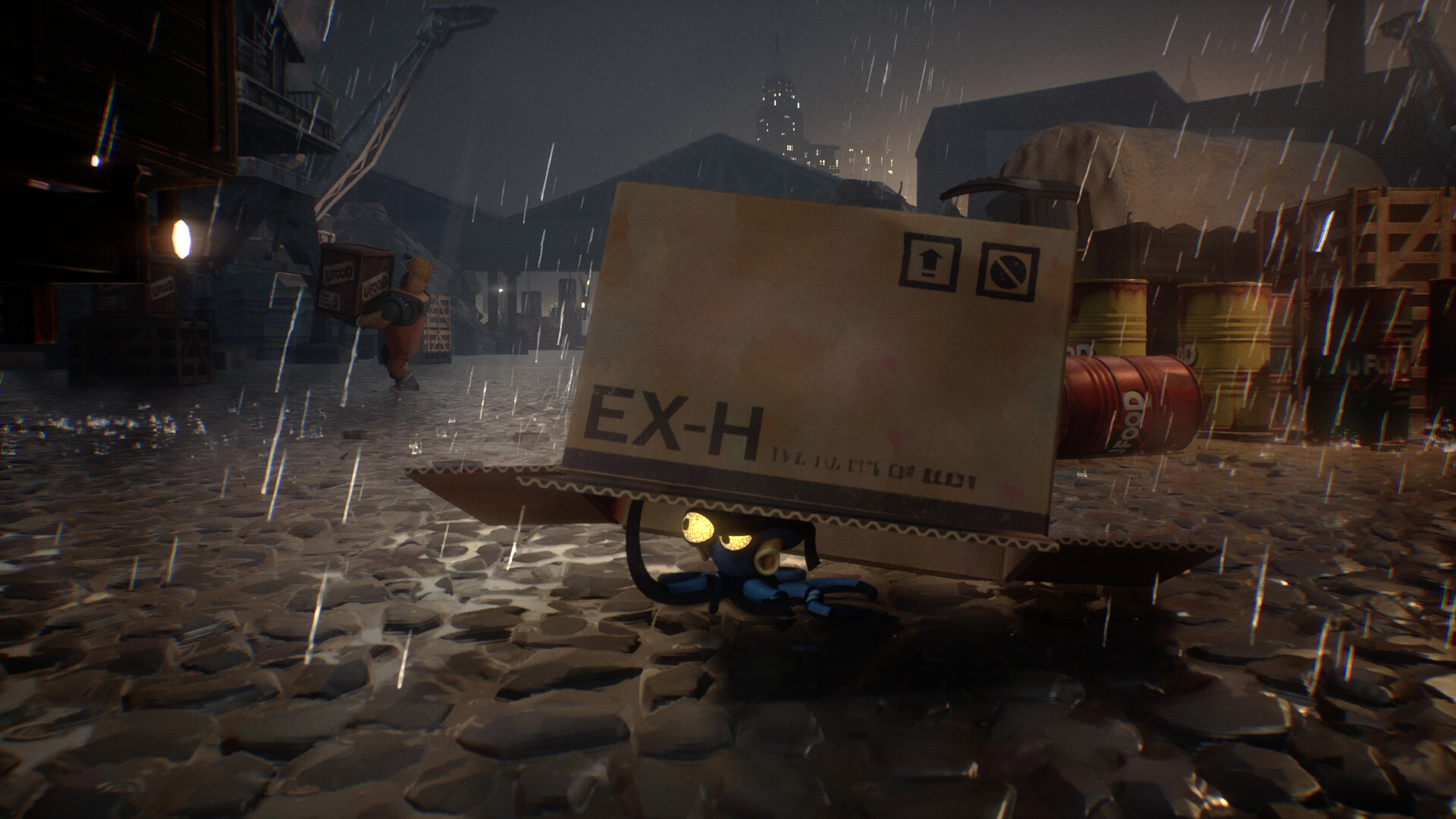 A cartoon octopus game