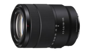 Sony E 18-135mm F3.5-5.6 OSS on a white background