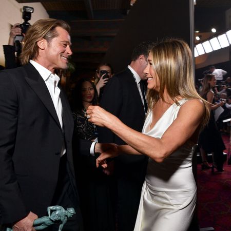 los angeles, california january 19 exclusive coverage brad pitt and jennifer aniston attend the 26th annual screen actors&nbsp;guild awards at the shrine auditorium on january 19, 2020 in los angeles, california 721313 photo by emma mcintyregetty images for turner