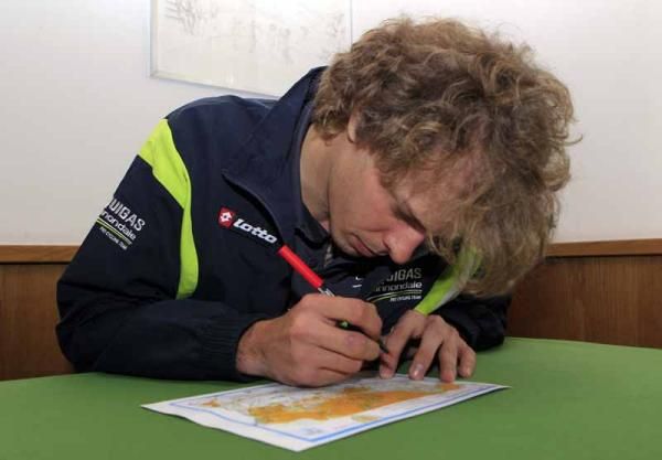 Daniel Oss isn't allowed out until he's done his homework