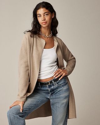 Kragenloser Pullover-Blazer Juliette