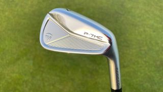 TaylorMade P7MC 2023 Iron Review with a green background