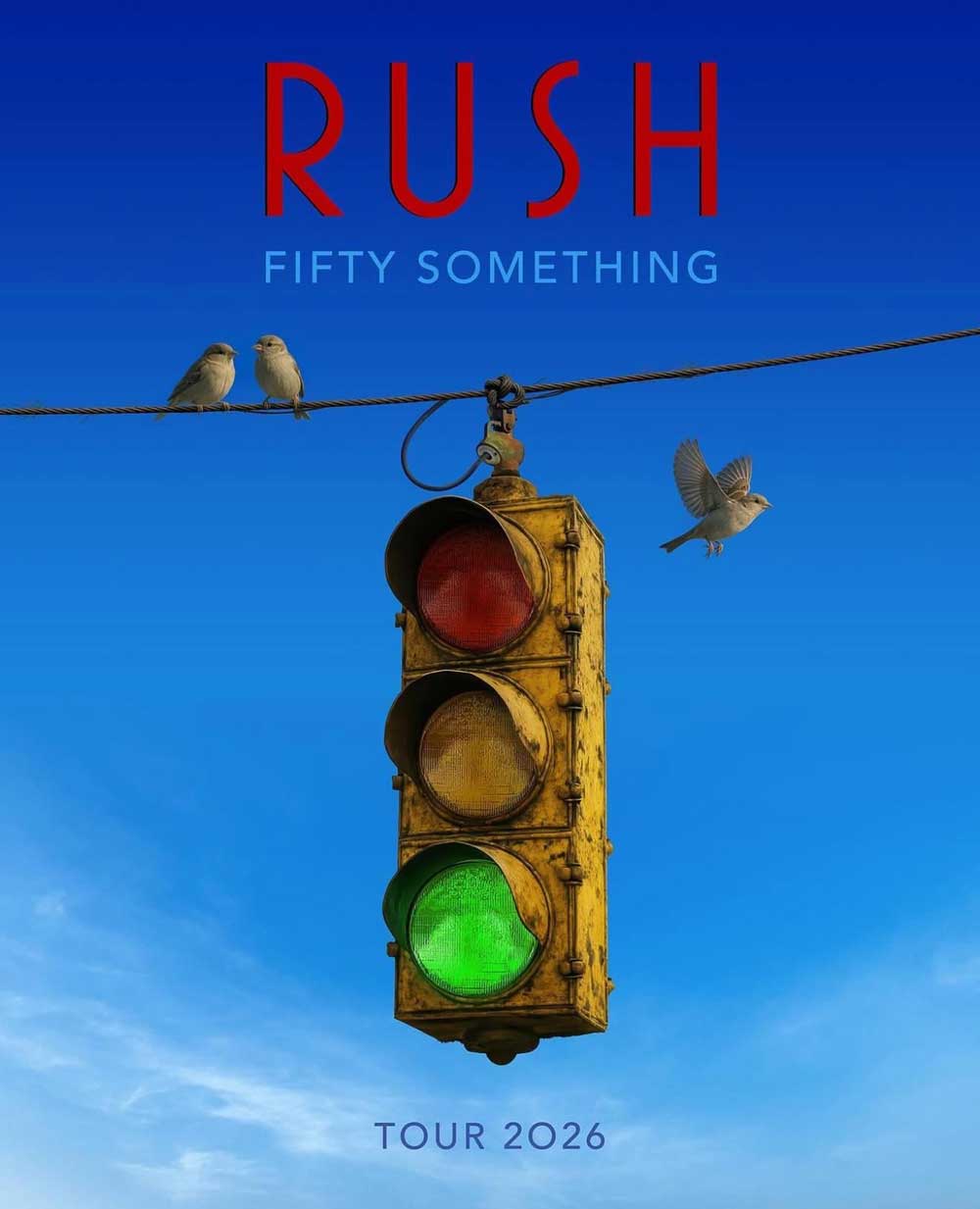Rush Fifty Something tour poster