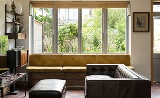 Triple glazed windows in living room