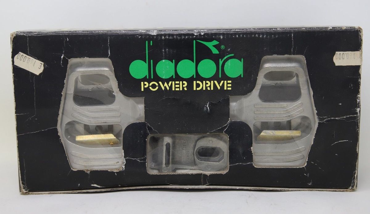210 2x cleats and bolts SILVER NOS NIB Complete Diadora Power Drive pedals S.A
