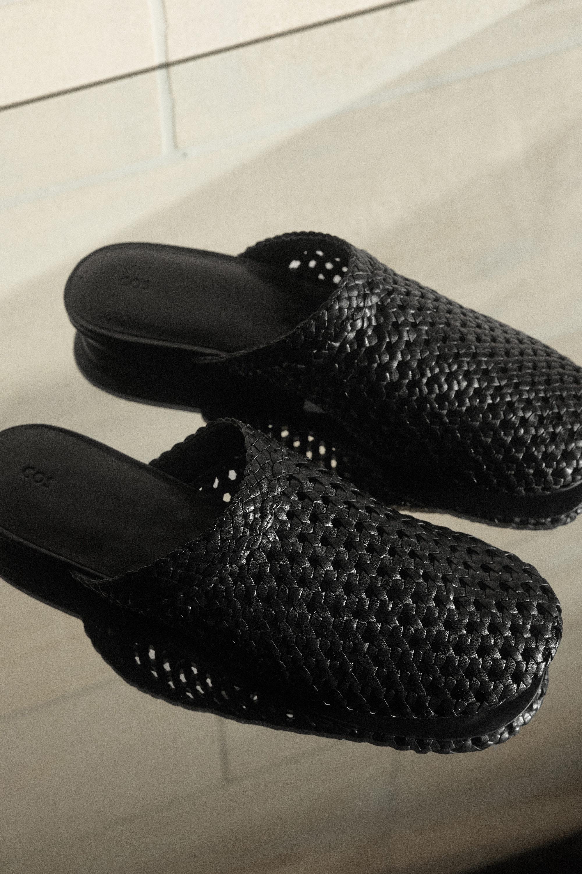 Braided Leather Mules