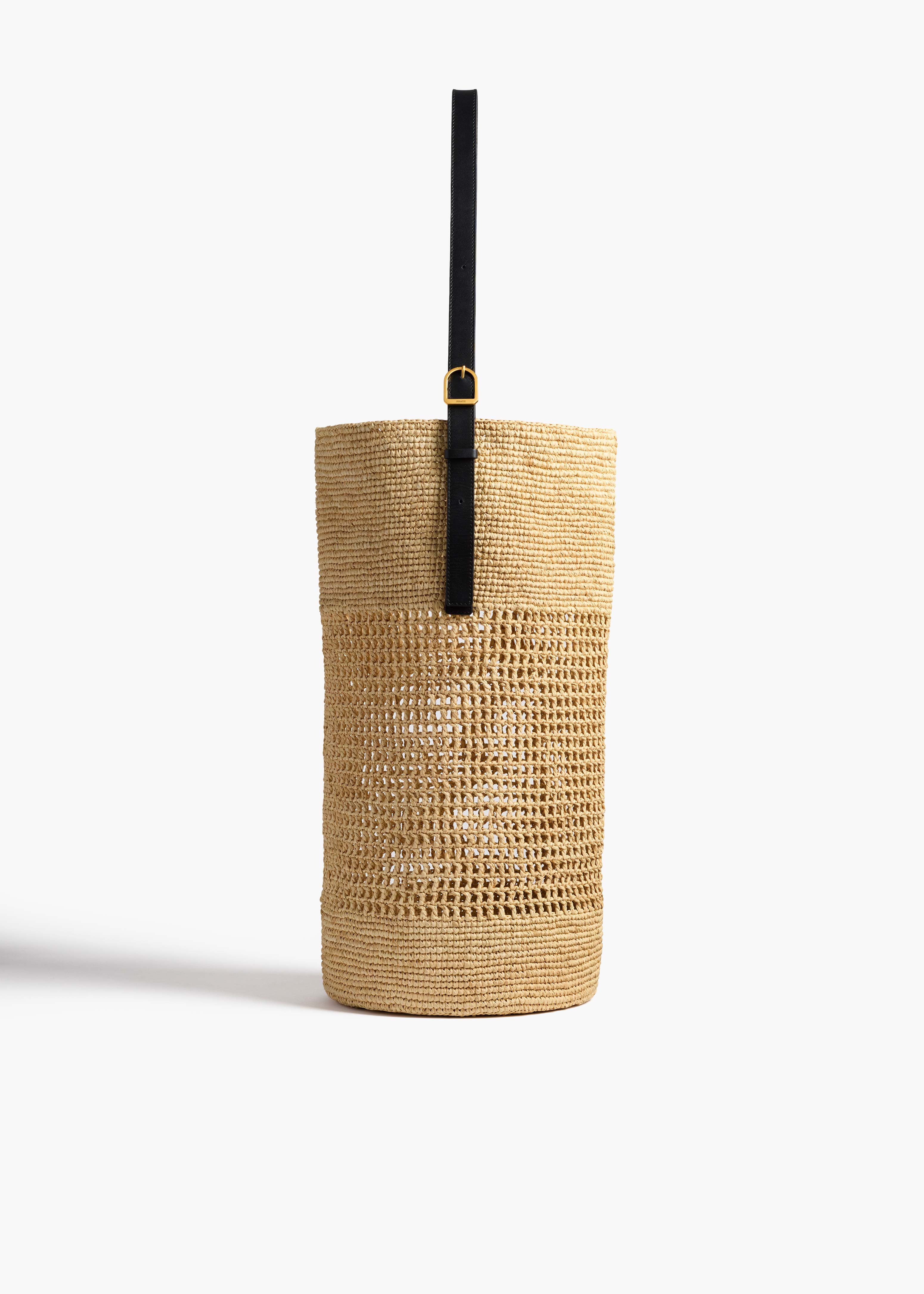 Khaite, Billie Bucket Bag in Natural Raffia