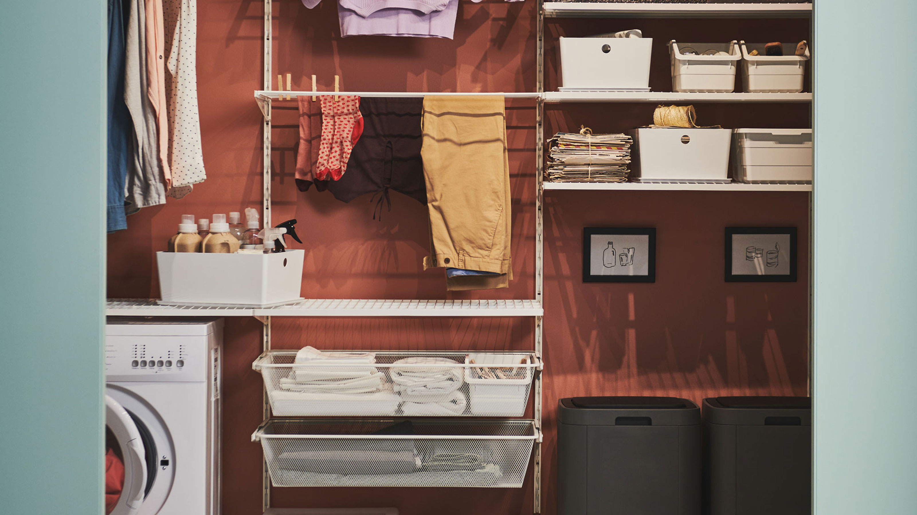 14 Laundry Room Shelving Ideas Clever, Laundry Shelving Ideas