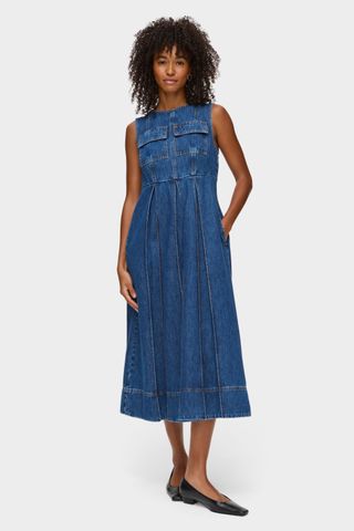 Ed Cherish Denim Midi Dress