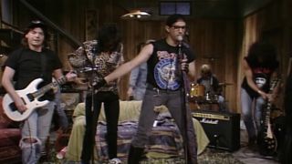 Mike Myers, Tom Hanks, and Aerosmith on Saturday Night Live