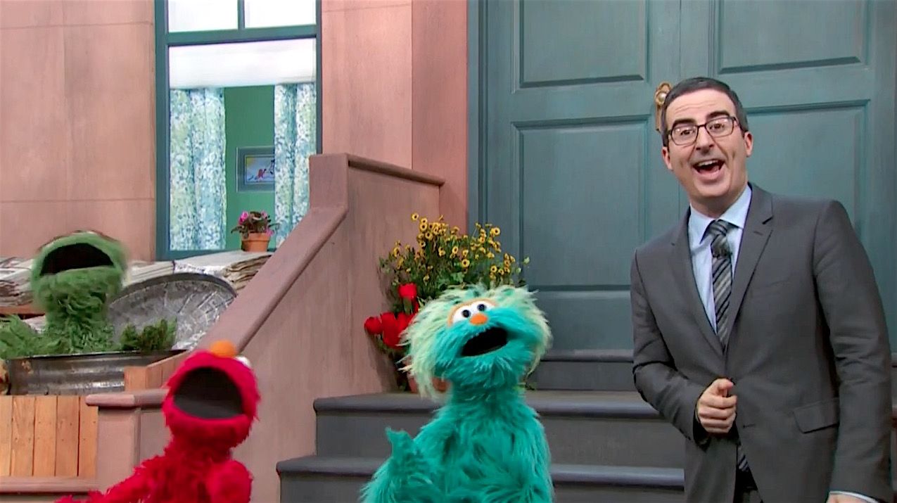 John Oliver visits Sesame Street to talk lead poisoning