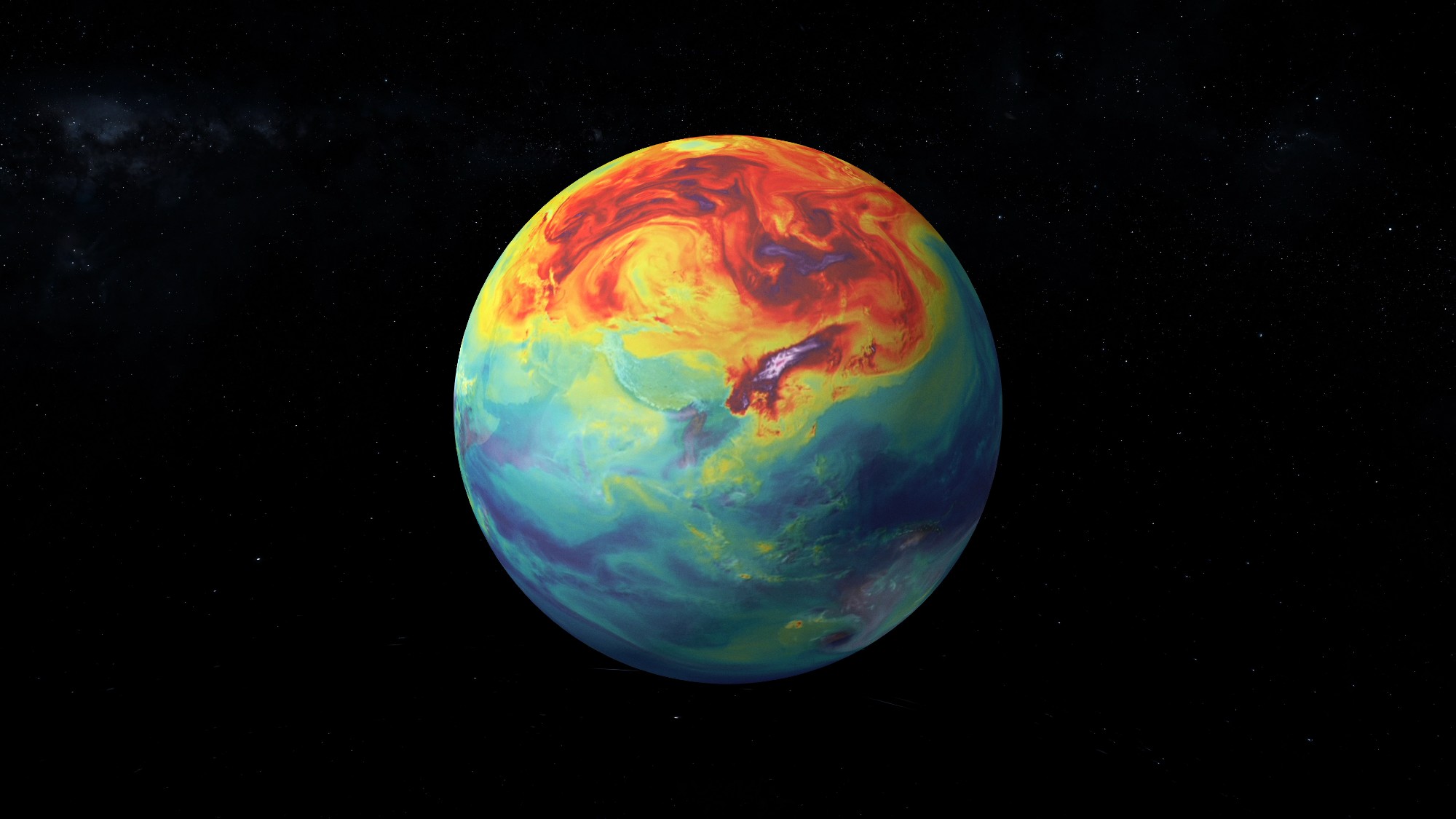 Heatmap of Earth.