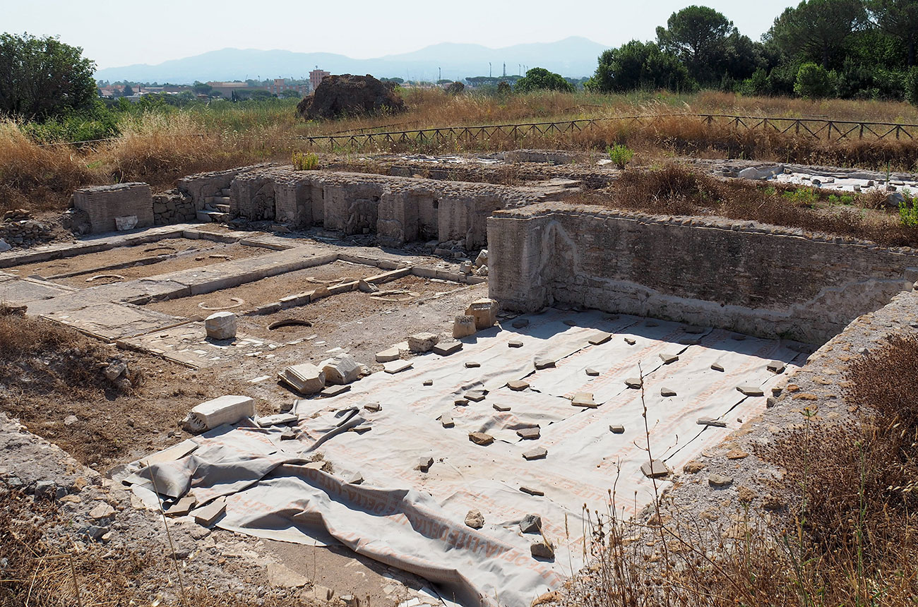 ancient winery with dining rooms outside Rome